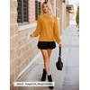 ZESICA Fall Sweaters for Women Long Sleeve Knit Sweater Tops(Ginger)