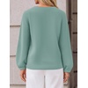 ZESICA Fall Sweaters for Women Long Sleeve Knit Sweater Tops(Lake)