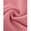 ZESICA Fall Sweaters for Women Long Sleeve Knit Sweater Tops(Pink)