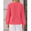 ZESICA Fall Sweaters for Women Long Sleeve Knit Sweater Tops(Watermelon)