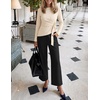 ZESICA Women’s Fall 2 Piece Dressy Pant Sets Work Office Outfits(Apricot)