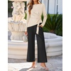 ZESICA Women’s Fall 2 Piece Dressy Pant Sets Work Office Outfits(Apricot)