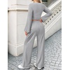 ZESICA Women’s Two Piece Outfits 2026 Fall Matching Lounge Sets with Pocket(Grey)