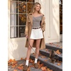 ZESICA Womens 2026 Fall Long Sleeve Wrap Off Shoulder Y2K Going Out Tops(Taupe)