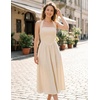 ZESICA Women’s Summer Sleeveless Halter Wedding Guest Maxi Dress(Apricot)