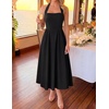 ZESICA Women’s Summer Sleeveless Halter Wedding Guest Maxi Dress(Black)