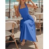 ZESICA Women’s Summer Sleeveless Halter Wedding Guest Maxi Dress(Royalblue)