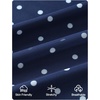 ZESICA Women’s Floral Off Shoulder Fall Long Sleeve Y2K Going Out Work Tops(Navy Polka Dot)