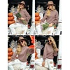 ZESICA Womens Fall Fashion Turtleneck Long Sleeve Knit Oversized Sweaters(Almond)